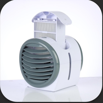 Επιτραπέζιος δροσιστής αέρα με λειτουργία ψεκασμού, USB τροφοδοσία, χωρίς ψήκτρες κινητήρα, 3 ρυθμίσεις ταχύτητας, θόρυβος κάτω από 36 dB