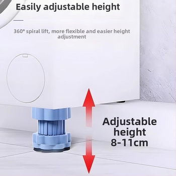 Plovimo mašinos ir šaldytuvo kojų padėkliukai – padidėjimas, vibracijų slopinimas, neslidinimas, tylus veikimas