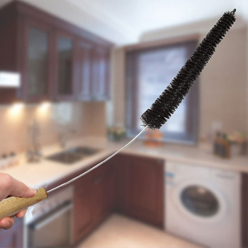 Skalbimo mašinos valymo šepetys, PET medžiaga, 0,01 kg, skirtas džiovintuvo vamzdžiams ir radiatorių vidiniams paviršiams valyti.