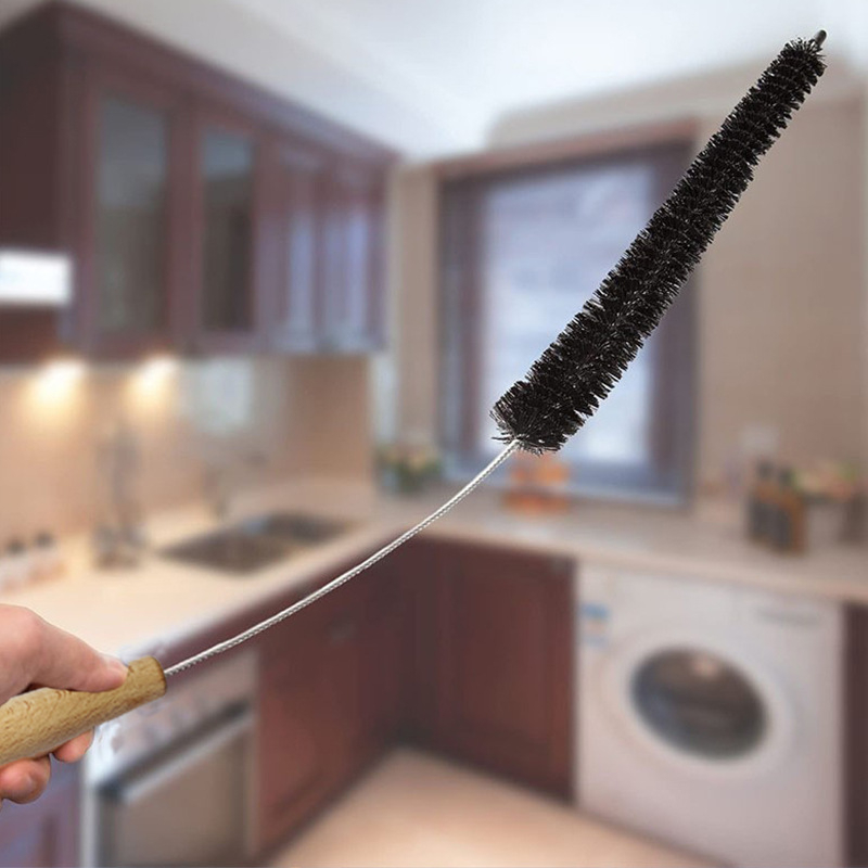 Skalbimo mašinos valymo šepetys, PET medžiaga, 0,01 kg, skirtas džiovintuvo vamzdžiams ir radiatorių vidiniams paviršiams valyti.