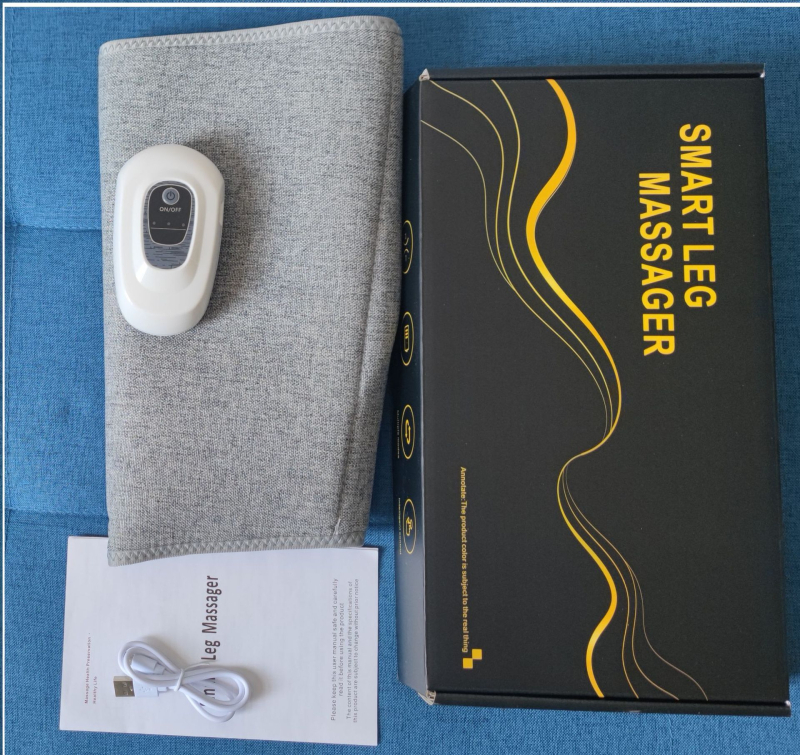 Kojų masažuoklis - oro slėgio masažas, pneumatinis blauzdos masažuoklis, daugiafunkcinis, modelis 9910, 3 bėgiai