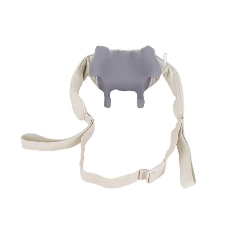 Kaklo ir pečių masažo šalikas su 4 masažo galvutėmis, infraraudonųjų spindulių terapija, įkraunamas, laikmatis