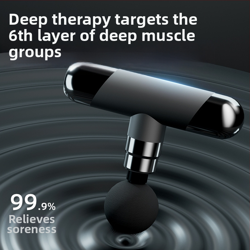 Масажор за фасции – едноглавен шийно-масажор с вибрация, ABS корпус, USB презареждане, за шия, талия, ханш, рамене и ръце