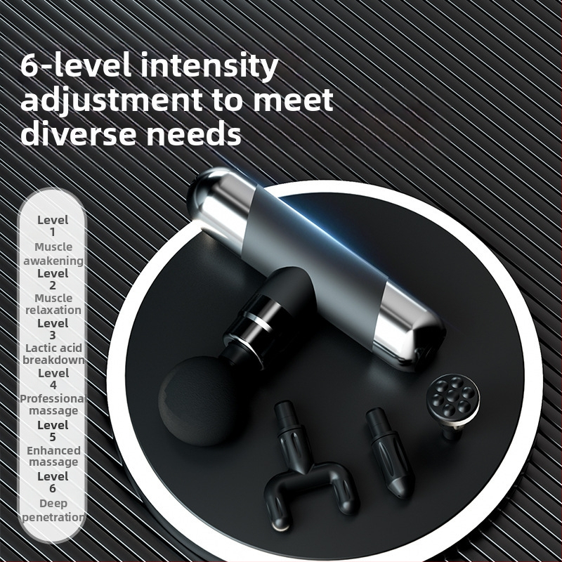 Масажор за фасции – едноглавен шийно-масажор с вибрация, ABS корпус, USB презареждане, за шия, талия, ханш, рамене и ръце