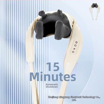 Pečių ir trapecijos masažuoklis su karštu kompresas ir minkymu, 6 galvos, modelis 8620, Qingyang, infraraudonųjų spindulių fizioterapija