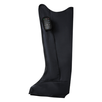 Pilnai uždengiantis kojų ir pėdų masažinis aparatas su pneumatine terapija, šilta kompresija ir minkymas — belaidis nuotolinio valdymas, laikmatis, mechaninis valdymas