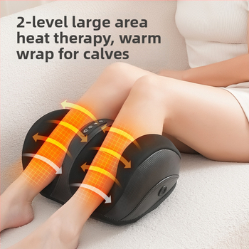 Pusiau įvyniotas kojų masažo prietaisas su minkymo ir karšto kompresijos masažu, laikmačio funkcija, mygtukų valdymas