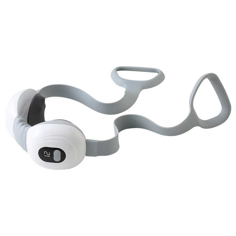 Masajer cervical cu vibrație și compresie caldă, alimentat prin USB, pliabil