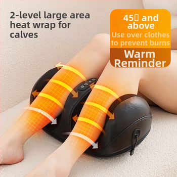 Pusiau uždengtas kojų masažuoklis su automatinio veikimo režimu, šildymas, minkymas, laikmatis, 2000 mAh baterija