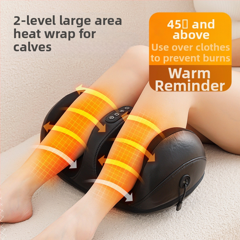 Pusiau uždengtas kojų masažuoklis su automatinio veikimo režimu, šildymas, minkymas, laikmatis, 2000 mAh baterija