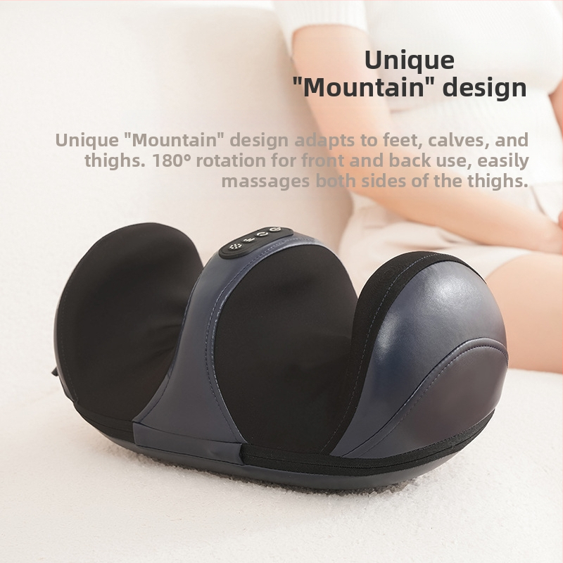 Pusiau uždengtas kojų masažuoklis su automatinio veikimo režimu, šildymas, minkymas, laikmatis, 2000 mAh baterija
