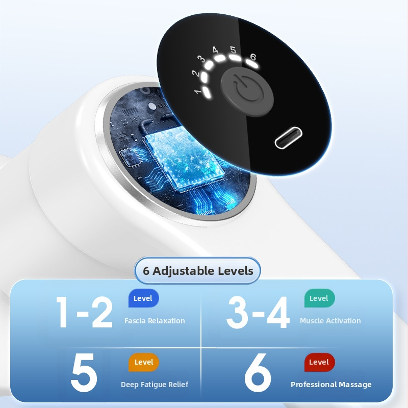 Уред за изгаряне на мазнини — безжичен преносим масажор с инфрачервено нагряване, няколко режима, симулира масаж с ръка, масаж на множество точки, безжично зареждане