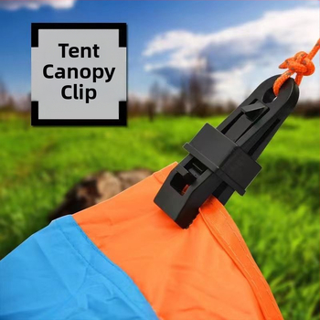 Daudzfunkcionāls auklu spraudnis teltīm un nojumes – vēju izturīgs fiksējošais klips, PP plastmasa