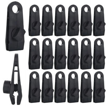 Pastiprināts plastmasas spirālveida stiprināšanas klips teltij un nojumei