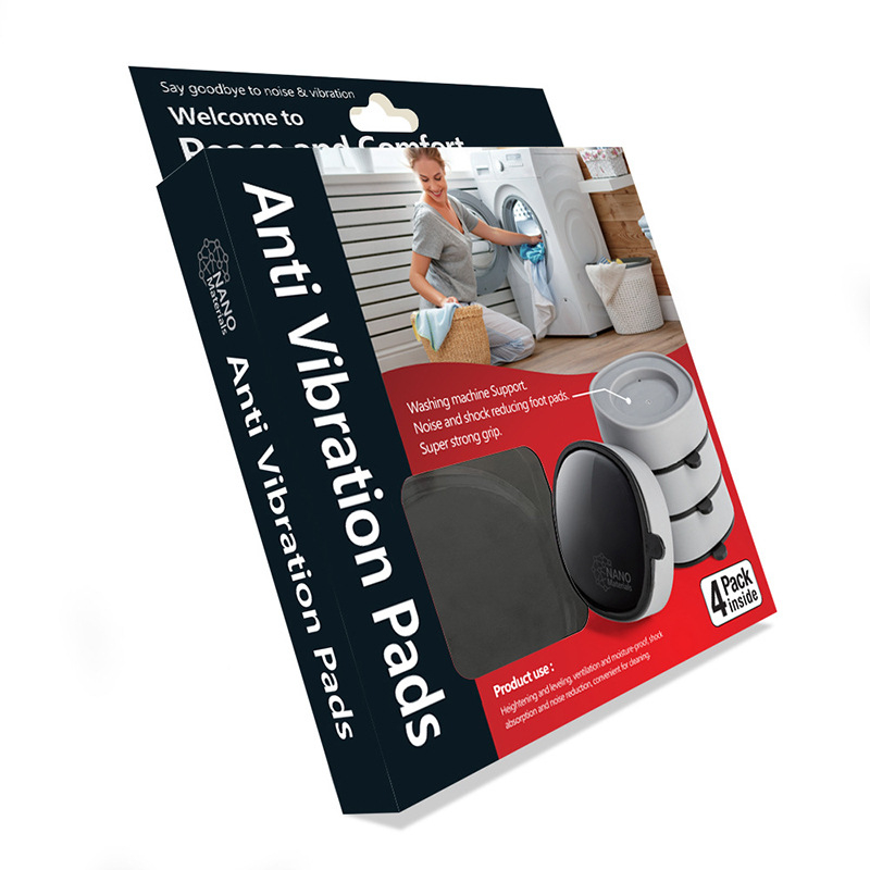 Универсални подложки за домашни мебели с анти-вибрация, антихлъзгане, влагоустойчивост и ударопоглъщане; за маси, столове, перални и хладилници; EVA/силикон/резина