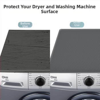 Skalbimo mašinos laikymo kilimėlis – neslidus, judinamas, reguliuojamas; plastikas