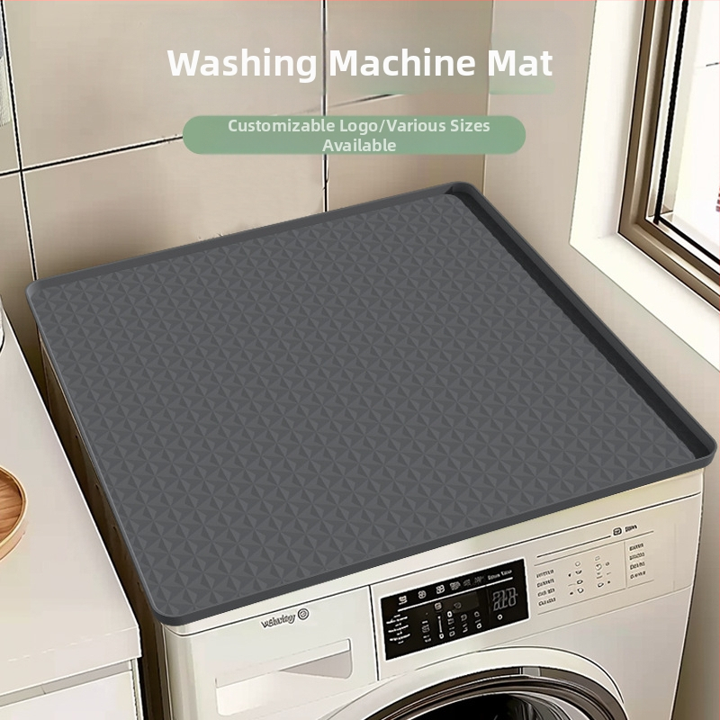 Skalbimo mašinos laikymo kilimėlis – neslidus, judinamas, reguliuojamas; plastikas