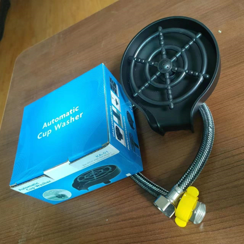 Kézi üzemű, nagy nyomású pohármosó, kávézó és otthoni használatra, ABS test, modern minimalista dizájn.