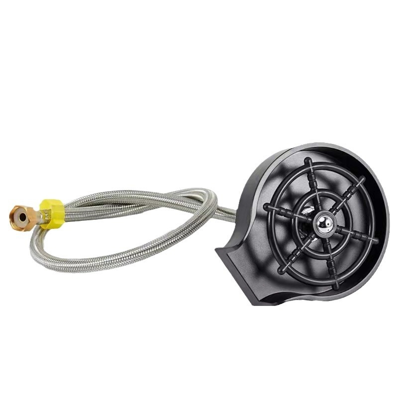 Kézi üzemű, nagy nyomású pohármosó, kávézó és otthoni használatra, ABS test, modern minimalista dizájn.