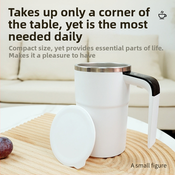 LEC κύπελλο καφέ με ψηφιακή οθόνη θερμοκρασίας, μίνι ηλεκτρικό αναδευτήρι, επαναφορτιζόμενο μέσω USB, αυτόματη μαγνητική ανάδευση