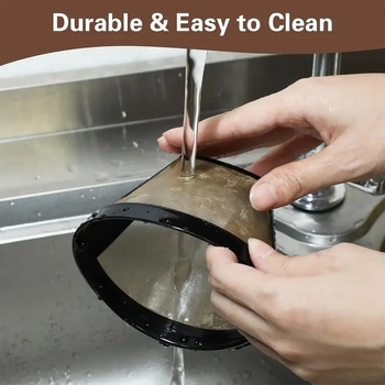 Nerūdijančio plieno kavos filtras rankiniam lašiniam virimui – modernus minimalistinis stilius, be popierinio filtro, tinkamas kavinių naudojimui