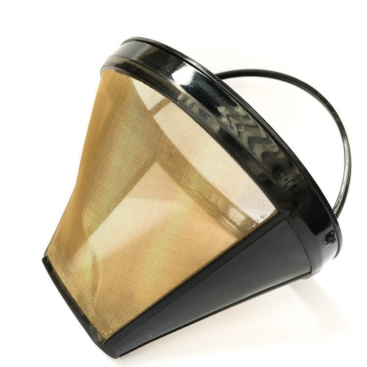 Nerūdijančio plieno kavos filtras rankiniam lašiniam virimui – modernus minimalistinis stilius, be popierinio filtro, tinkamas kavinių naudojimui