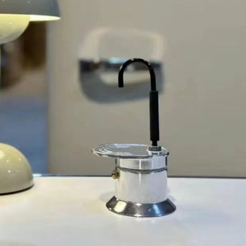 Μoka pot από αλουμινίου κράμα, 50 ml, φορητός για εξωτερική χρήση, μίνι καφετιέρα για μία κούπα, με δυνατότητα προσαρμογής