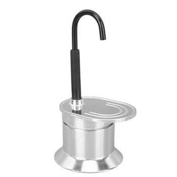 Μoka pot από αλουμινίου κράμα, 50 ml, φορητός για εξωτερική χρήση, μίνι καφετιέρα για μία κούπα, με δυνατότητα προσαρμογής