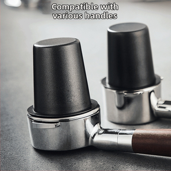 Κύπελλο λήψης σκόνης για μηχανή εσπρέσο, 304 Ανοξείδωτος χάλυβας, ανάποδος σχεδιασμός, σύνδεση κυπέλλου σκόνης