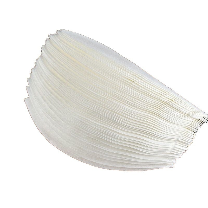 Kavos filtravimo popierius – fanos formos koninis V60, virgin wood pulp, vienkartinis paketas, Blue River