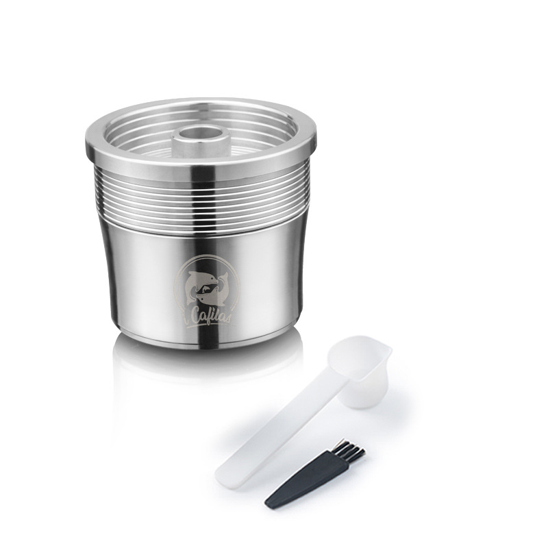 Hairui daugkartinio naudojimo nerūdijančio plieno kapsulės filtras pieno putai, suderinamas su Illy kavos aparatais