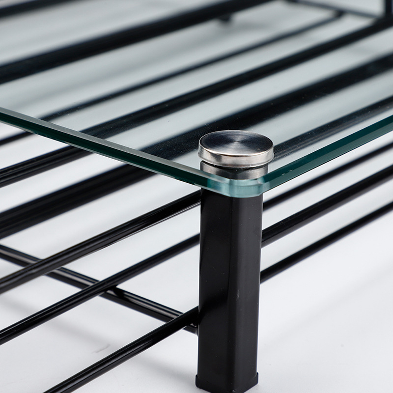 Държач за кафени капсули от ковано желязо, с чекмедже, прост и модерен дизайн, настолен, 1 ниво, многофункционален