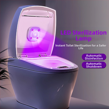 Tualetes sterilizators ar UV sensoru un dezodorējošu lampu, uzlādei, pogas slēdzis, PVC, ≤36V, 200 g