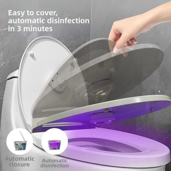 Tualetes sterilizators ar UV sensoru un dezodorējošu lampu, uzlādei, pogas slēdzis, PVC, ≤36V, 200 g