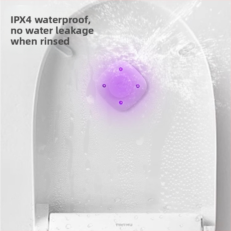 Tualeto sterilizatorius su UV jutikliu dezodoruojančia lempute, įkraunamas, mygtuko jungiklis, PVC, ≤36V, 200 g