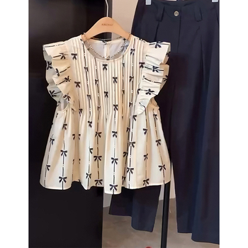 Μπλούζα από σπάντεξ με στρογγυλή λαιμό, μανίκια πριγκιπικά, κοντή γραμμή 40–50 εκ, μονόχρωμη