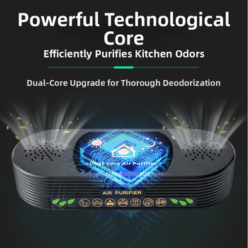 Кухненски пречиствател на въздуха за неутрализиране на миризми, с отрицателни йони, премахване на формалдехид, тиха работа, стенен монтаж