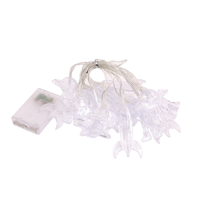 Dječja noćna lampa s crtani motivima – astronaut, planeta, raketa; Napajanje baterija/USB, IP42, 3500K, 10–40 LED dioda