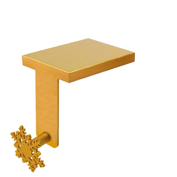 Yuqi μεταλλικό διακοσμητικό γούρι σε σχήμα χιονονιφάδας για τα Χριστούγεννα — σχεδιασμός χιονονιφάδας, μεταλλική κατασκευή, για παράθυρα και τζάκι