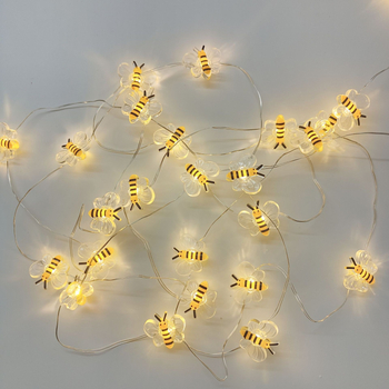 LED моделна лампа с форма на пчела за стенна декорация (модел 9909, IP42, 60 000 ч. живот, за вътрешна и външна употреба)