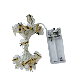 LED моделна лампа с форма на пчела за стенна декорация (модел 9909, IP42, 60 000 ч. живот, за вътрешна и външна употреба)