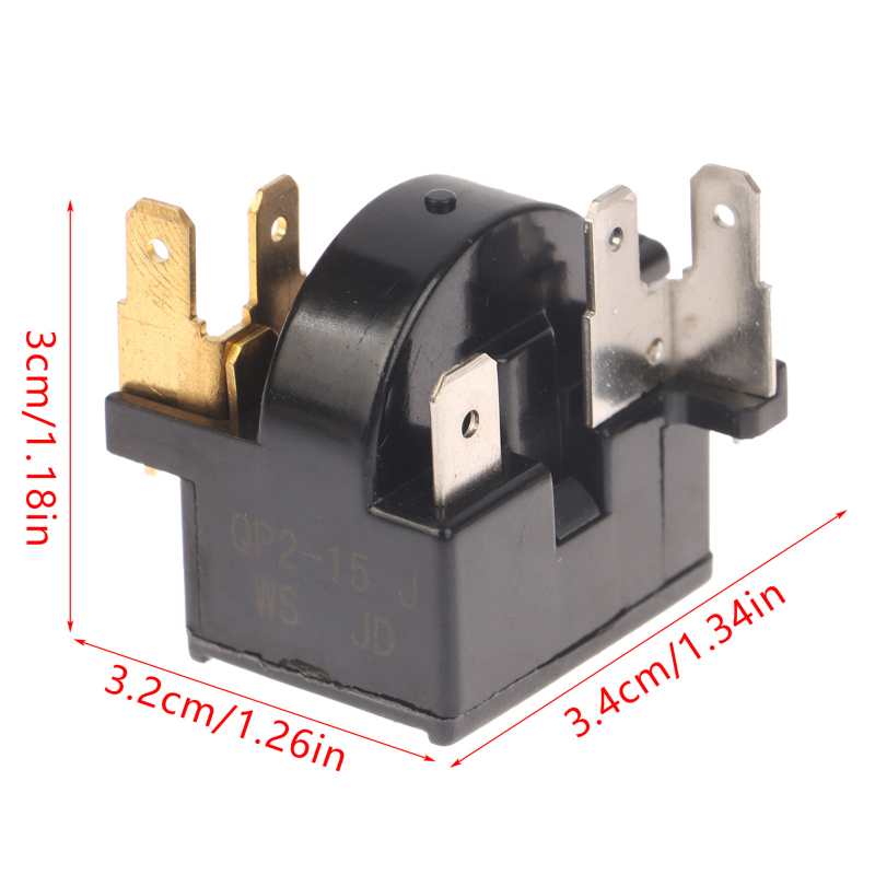 QP2-15H компресорен стартер за хладилник/фризер със защита от претоварване