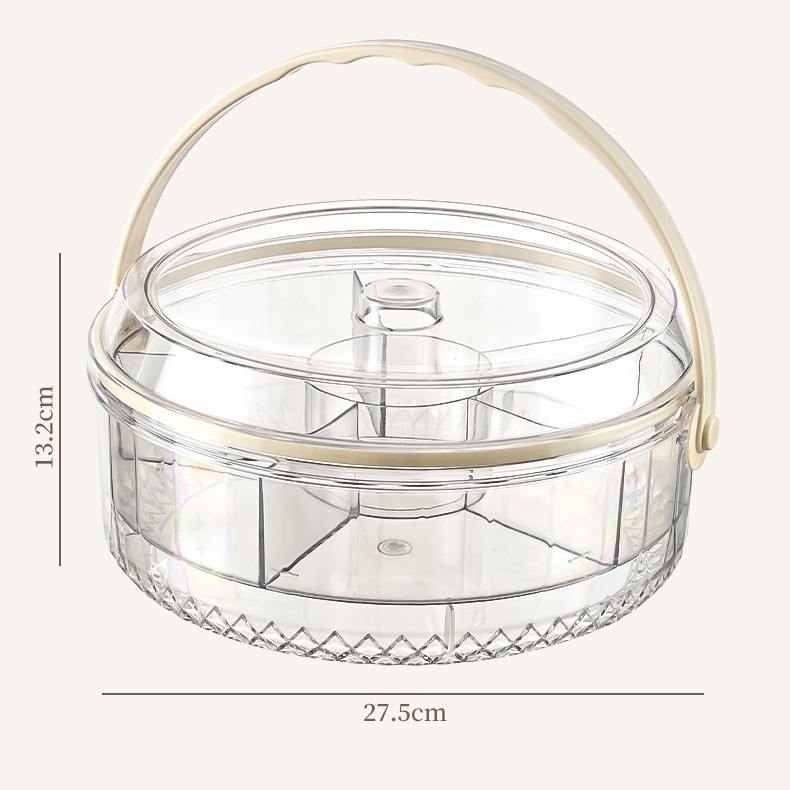 Κουτί γεύματος με λαβή – κυκλικό πλαστικό δοχείο φαγητού, χωρητικότητα κάτω από 300 ml, όχι κατάλληλο για φούρνο μικροκυμάτων, εξωτερική αποθήκευση