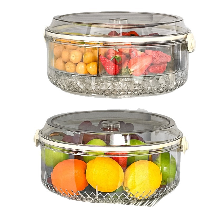 Κουτί γεύματος με λαβή – κυκλικό πλαστικό δοχείο φαγητού, χωρητικότητα κάτω από 300 ml, όχι κατάλληλο για φούρνο μικροκυμάτων, εξωτερική αποθήκευση