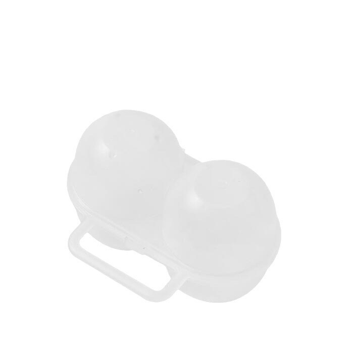 Портативна двуотделна кутия за яйца за къмпинг, удароустойчива и устойчива на падания, пластмасова