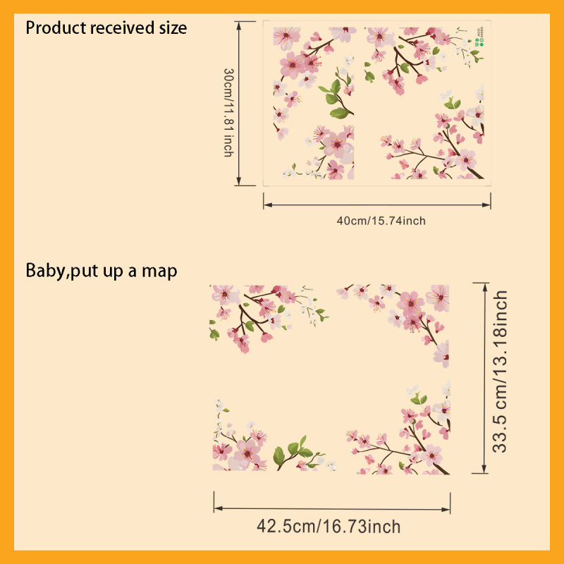 Αφίσα τοίχου-καθρέφτης για ντουλάπα και υπνοδωμάτιο (PVC; αυτοκόλλητο; στυλ: απλό και μοντέρνο; μοτίβο: φύλλο; χώρος: σαλόνι, υπνοδωμάτιο)