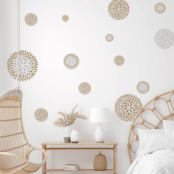 3D PVC διακοσμητικά αυτοκόλλητα τοίχου για το σαλόνι, μοντέρνο μινιμαλιστικό στυλ, επίπεδη σχεδίαση, 1 τεμάχιο