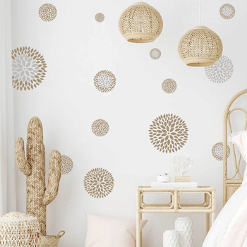 3D PVC διακοσμητικά αυτοκόλλητα τοίχου για το σαλόνι, μοντέρνο μινιμαλιστικό στυλ, επίπεδη σχεδίαση, 1 τεμάχιο