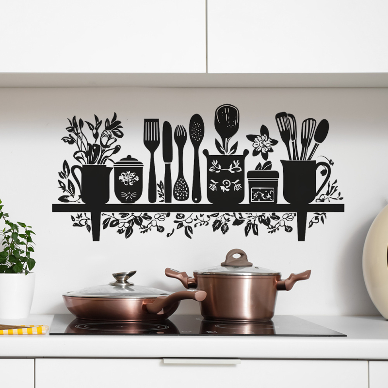 PVC falmatrica – sík, modern minimalista stílus, nappali, hálószoba és kereskedelmi helyiségek számára