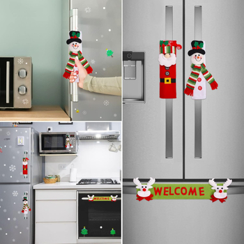 Γάντια φούρνου μικροκυμάτων με σχέδιο χιονάνθρωπος από φλάνελ, μάρκα Dateng Craft Factory, κλασικό στυλ, Χριστούγεννα